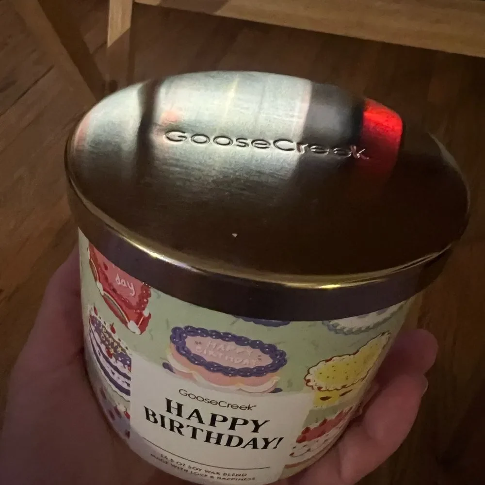 Goose Creek Happy Birthday 3 Wick Candle 14.5 Oz